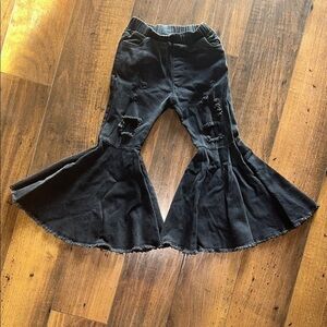 Stylish Black Flared Kids Bottoms   S3
